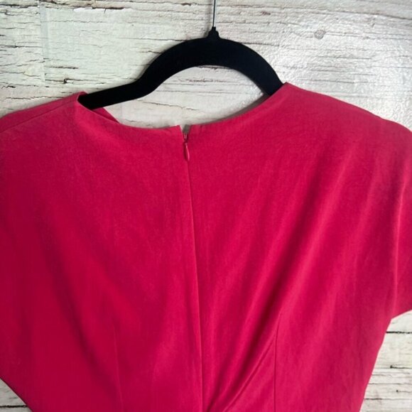Carven  twisted silk sheath dress pink size 40 - Picture 5 of 8